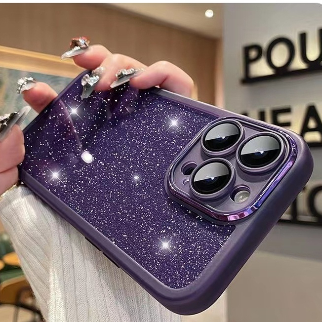 Ốp Điện Thoại TPU Mạ Điện Chống Sốc Cho ốp iPhone 11 12 13 14 Pro max