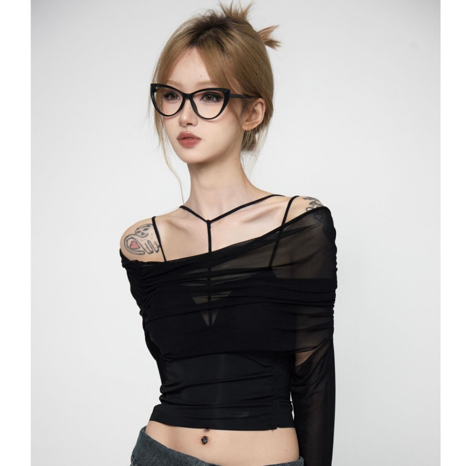 Cocory vn Áo Thun Hai Dây Co Giãn Chống Nắng Thời Trang Mùa Hè Quyến Rũ Cho Nữ