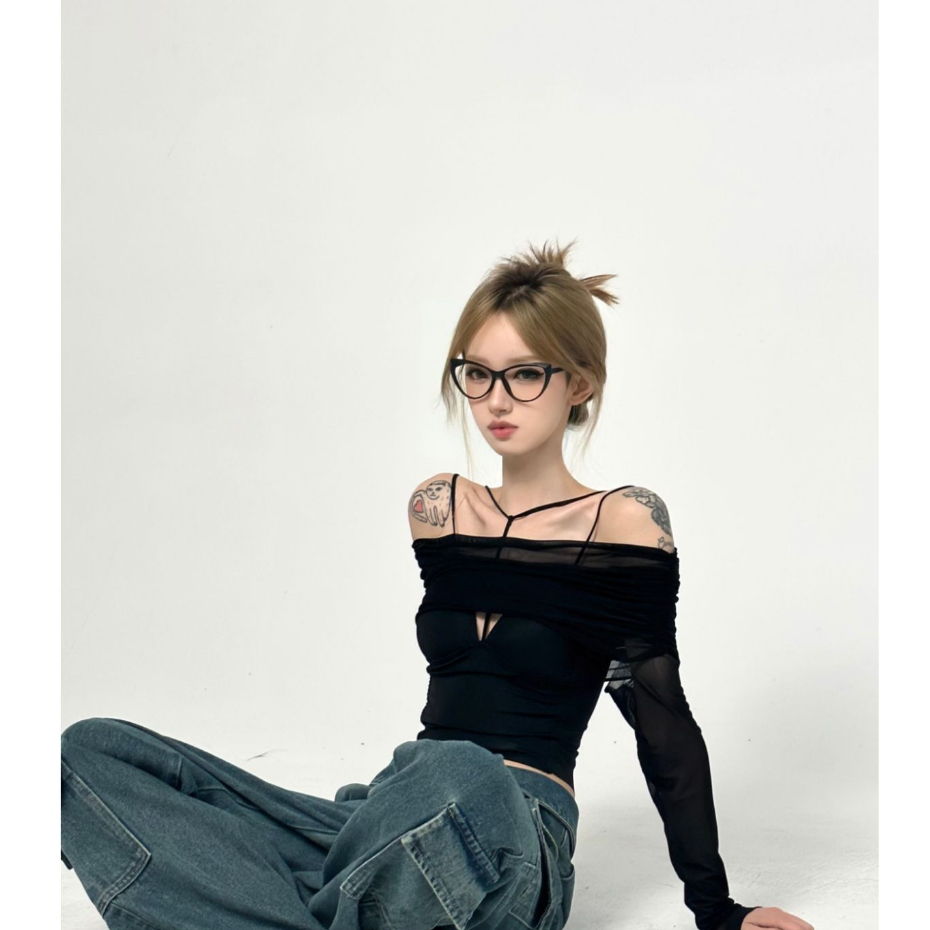 Cocory vn Áo Thun Hai Dây Co Giãn Chống Nắng Thời Trang Mùa Hè Quyến Rũ Cho Nữ