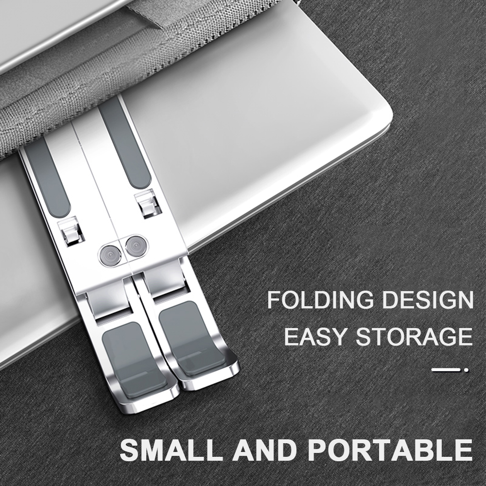 Giá Đỡ Laptop Bằng Nhôm Có Thể Gập Lại Cho Macbook Lenovo DELL 10-15.6 Inches