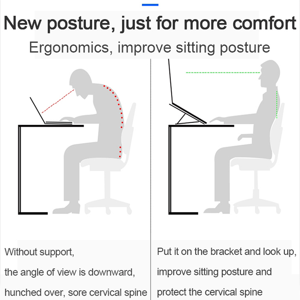 Giá Đỡ Laptop Bằng Nhôm Có Thể Gập Lại Cho Macbook Lenovo DELL 10-15.6 Inches