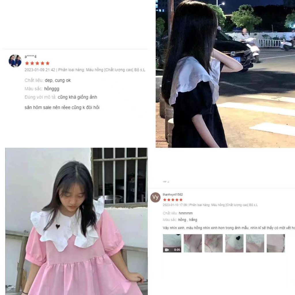 Đầm body Váy babydoll Búp Bê Nhật Bản Hàn Quốc Ngọt Ngào Ba Chiều Hình Hoa Trái Cây Ba Chiều Rộng Rãi Tình Yêu Đầu Tiên