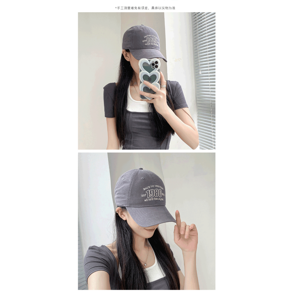 Hàng Mới Về Mũ Lưỡi Trai Nữ Thêu Chữ Thời Trang Hàn Quốc