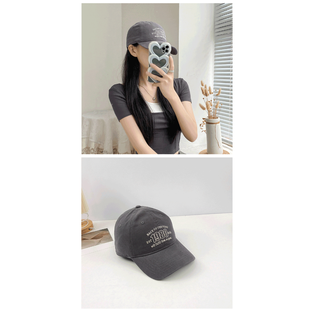 Hàng Mới Về Mũ Lưỡi Trai Nữ Thêu Chữ Thời Trang Hàn Quốc