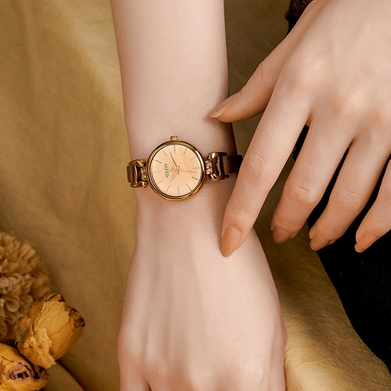 Đồng Hồ Quartz Julius Đính Đá Phong Cách Retro 925