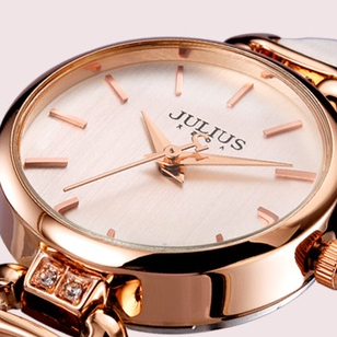 Đồng Hồ Quartz Julius Đính Đá Phong Cách Retro 925