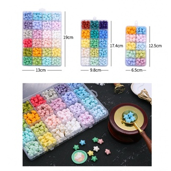 Bộ Sáp Niêm Phong Bì Thư Hình Ngôi Sao Màu Sắc Macaron