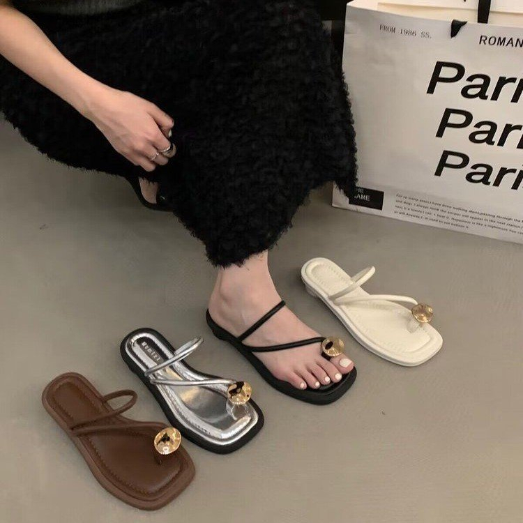 Giày Xăng Đan Đế Bằng Hở Ngón Thời Trang Trẻ Trung Cho Nữ