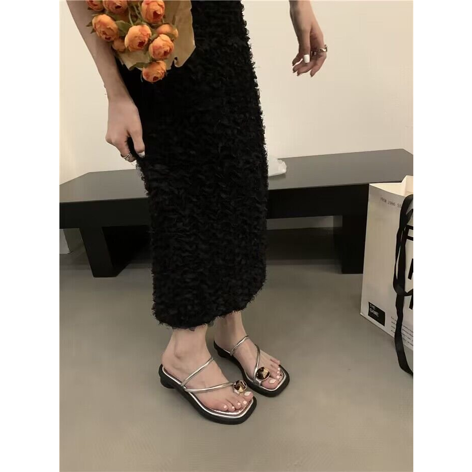 Giày Xăng Đan Đế Bằng Hở Ngón Thời Trang Trẻ Trung Cho Nữ