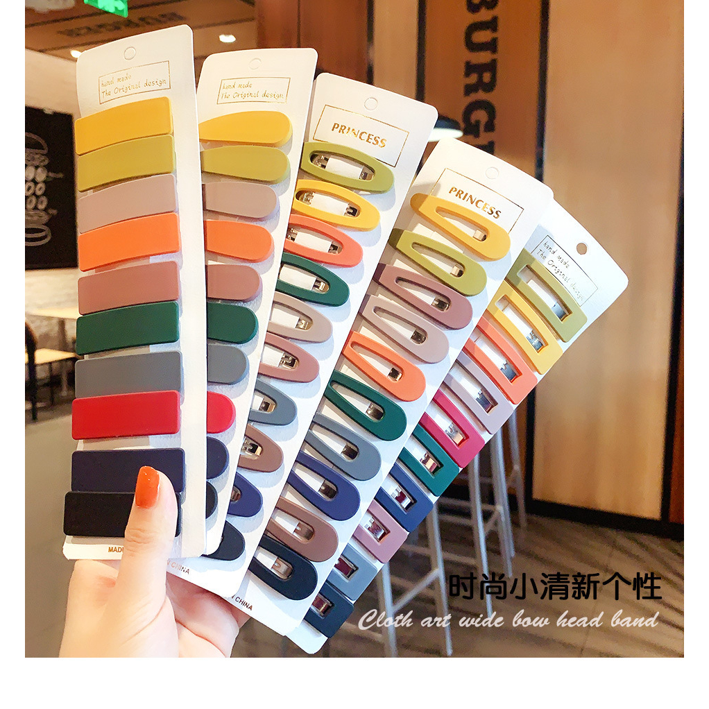 Set 10 Kẹp Tóc Kiểu Dáng Đáng Yêu Phong Cách Hàn Quốc