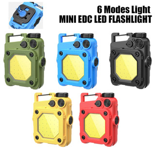 Đèn led cob mini cầm tay siêu sáng sạc usb có móc khóa nam châm tiện dụng