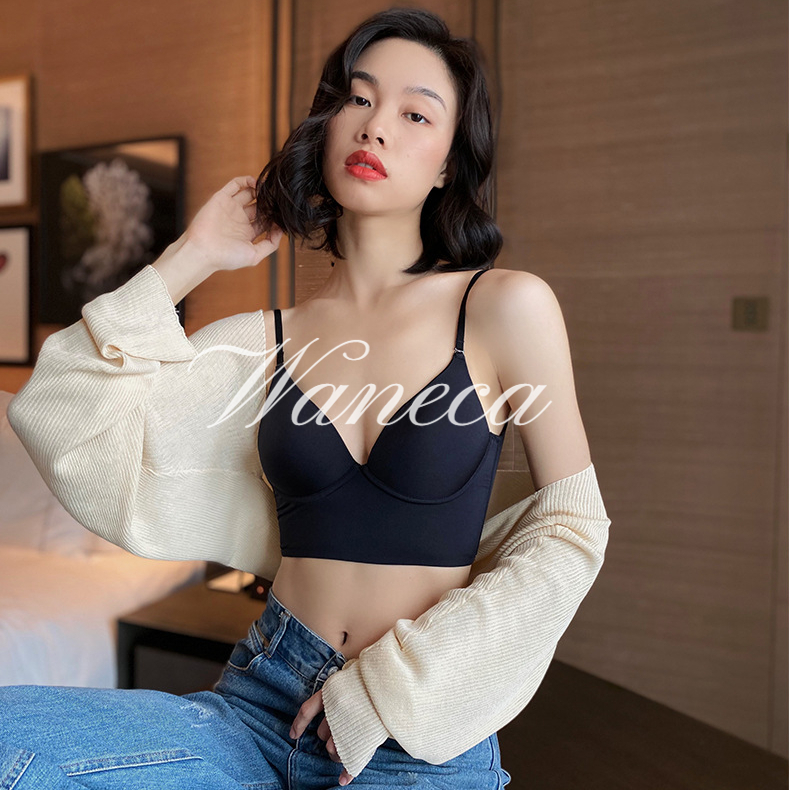 Waneca Áo ngực không dây hở lưng, áo lót có gọng nâng ngực siêu hot (có sẵn)