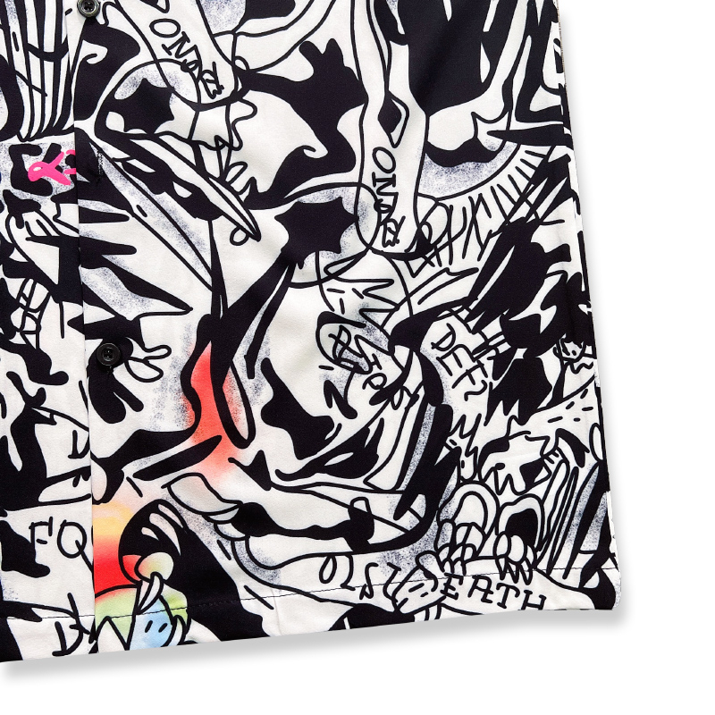 Áo Sơ Mi In Họa Tiết Graffiti Phong Cách Vintage Thời Trang Mùa Hè Hàng Mới 2023 Dành Cho Nam