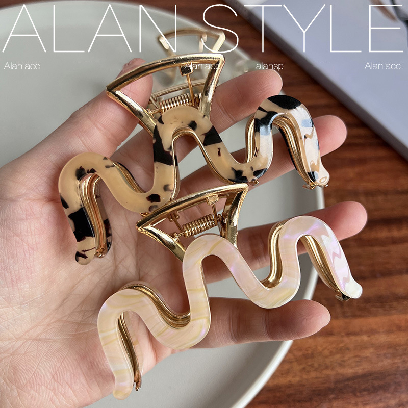 Kẹp Tóc Hình Chữ M Bằng Hợp Kim Phong Cách Hàn Quốc Đơn Giản Dành Cho Nữ