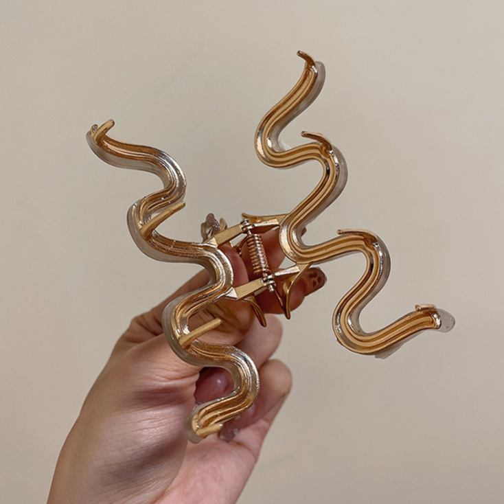 Kẹp Tóc Hình Chữ M Bằng Hợp Kim Phong Cách Hàn Quốc Đơn Giản Dành Cho Nữ