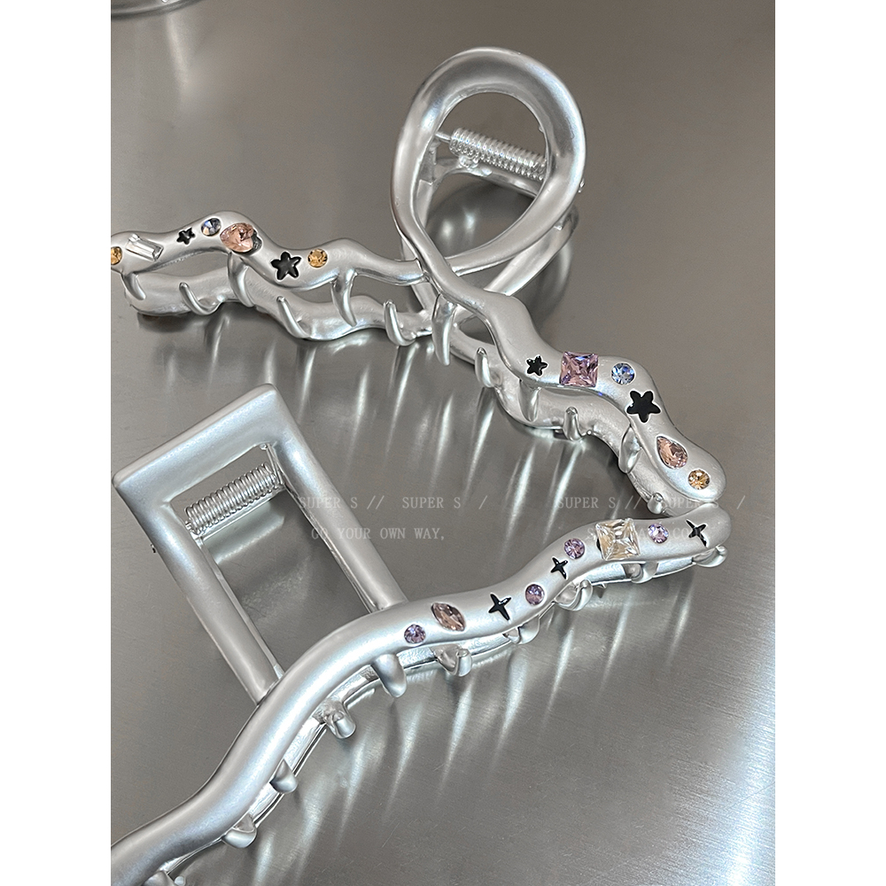 Kẹp Tóc Đính Đá Zircon Màu Sắc Ngôi Sao Chất Lượng Cao Cho Nữ