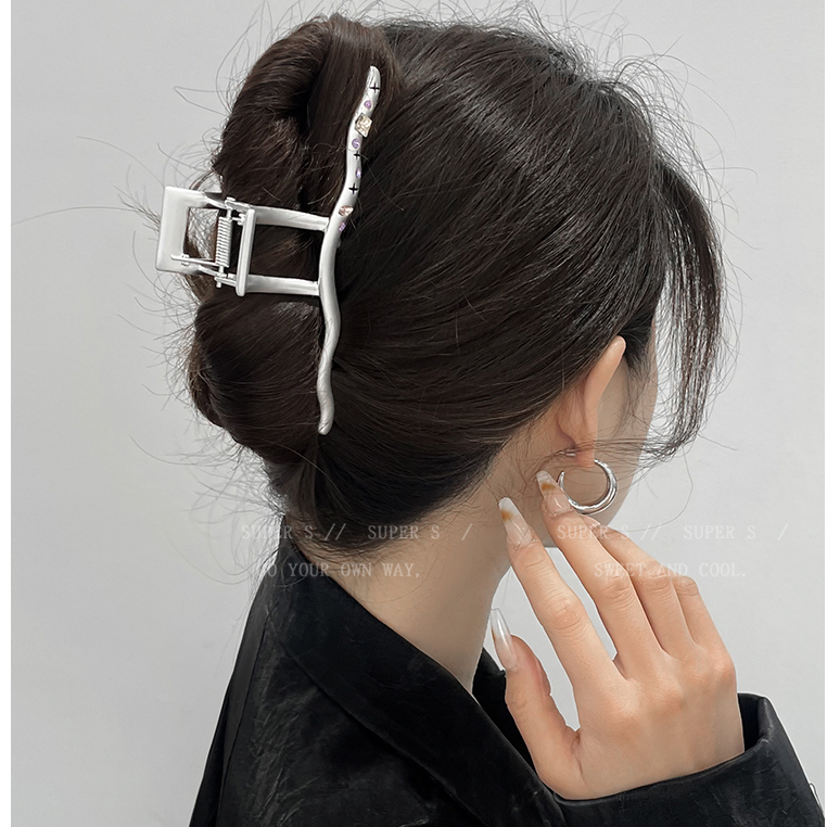 Kẹp Tóc Đính Đá Zircon Màu Sắc Ngôi Sao Chất Lượng Cao Cho Nữ