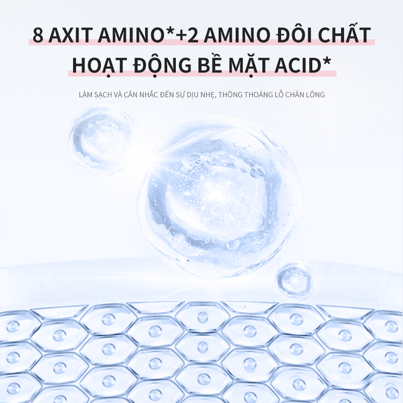 DEleventh Arbutin axit amin sữa rửa mặt Làm trắng da Làm sạch sâu da Sữa rửa mặt axit amin nhẹ nhàng（100ml）