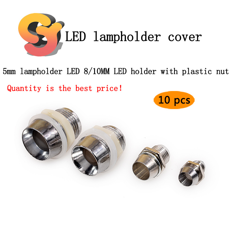 Bộ 10 Giá Đỡ Đèn LED Tín Hiệu 5mm 8 / 10MM Bằng Nhựa Chuyên Dụng Cho Sân Khấu