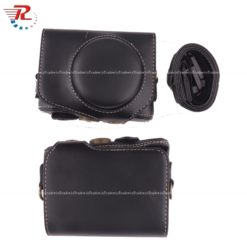 Túi Da Pu Đựng Máy Ảnh Canon G7X2 G7Xii G7X Mark ii Canon G7X2 G7Xii G7X Mark ii Có Dây Đeo Vai