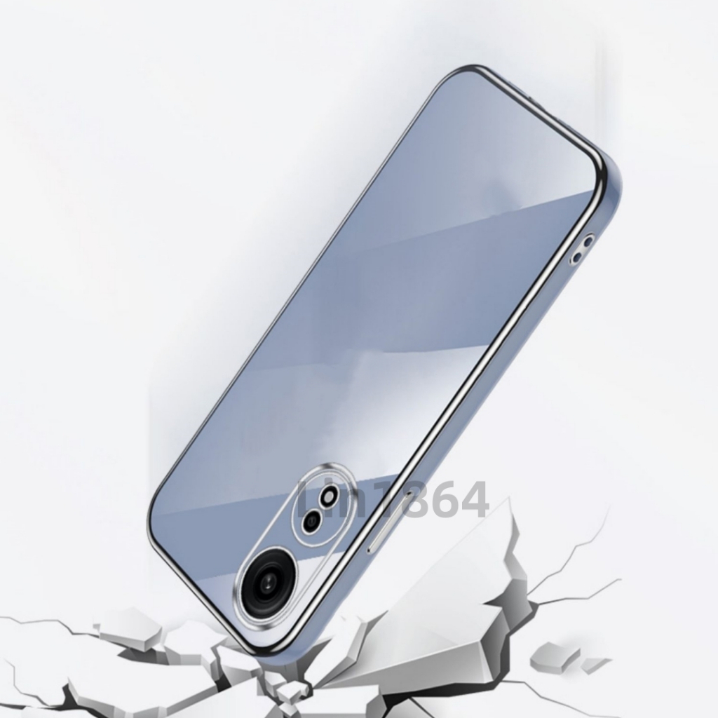 ốp lưng mềm mạ sang trọng tương thích với Cho OPPO A1Pro A93/F17Pro A93S A95 A97 A1K A16K A16 A16S A16E A17 Ốp silicon TPU màu trơn đơn giản case