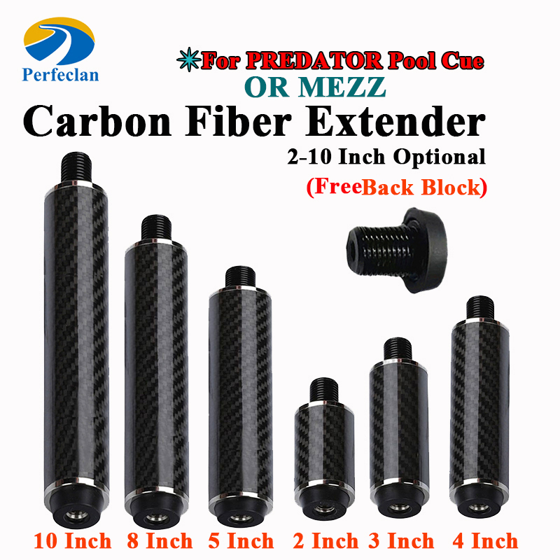 Phụ kiện nối dài đầu cơ bida PERFECLAN bằng sợi carbon 2-10 inch