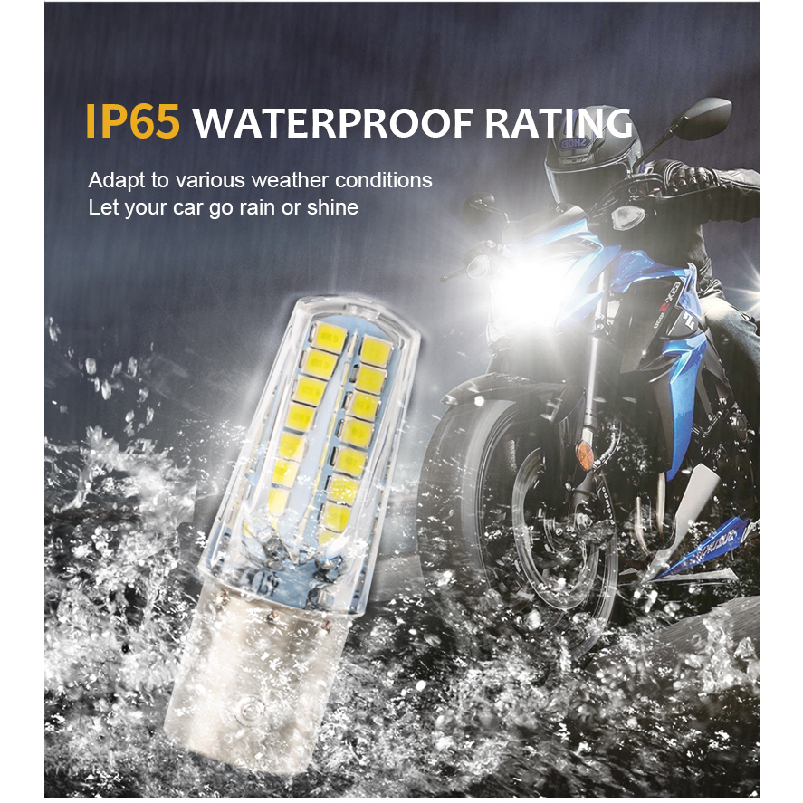 Set 2 Đèn LED Xi Nhan 1157 Bay15d P21-5W 2835 32smd Gắn Đuôi Xe Mô Tô