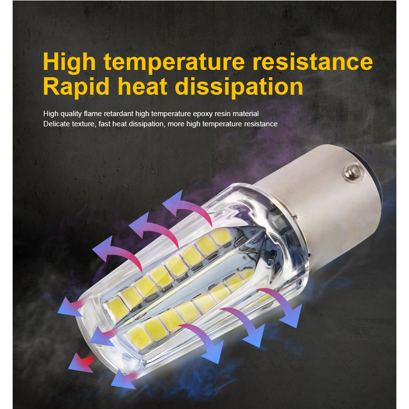 Set 2 Đèn LED Xi Nhan 1157 Bay15d P21-5W 2835 32smd Gắn Đuôi Xe Mô Tô