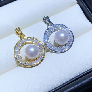 Mặt dây chuyền bán sỉ bằng đồng mạ vàng đính đá zircon
