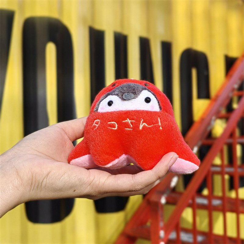 HT XIANSHENG Móc Khóa Chim Cánh Cụt Nhồi Bông Dễ Thương