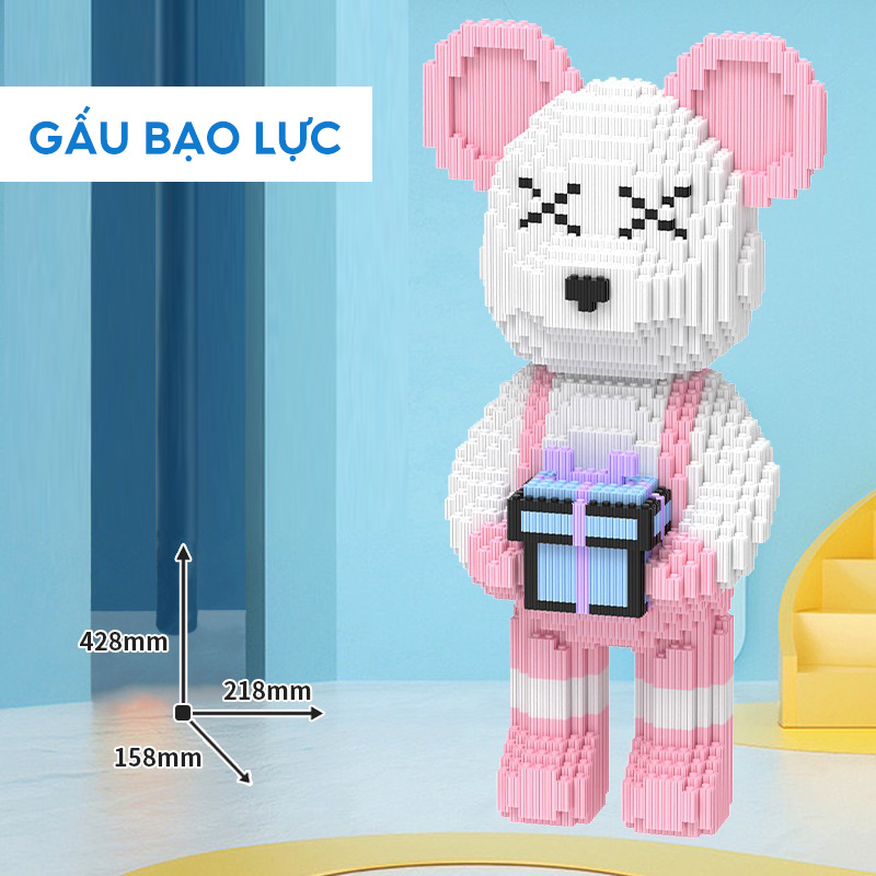 Đồ Chơi Khối Lắp Ráp Hình Chú Gấu Bằng Lego