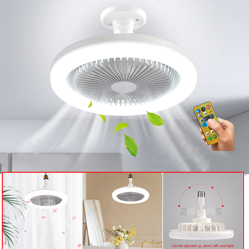 Quạt Trần 2 Trong 1 Có Đèn Và Điều Khiển Từ Xa E27