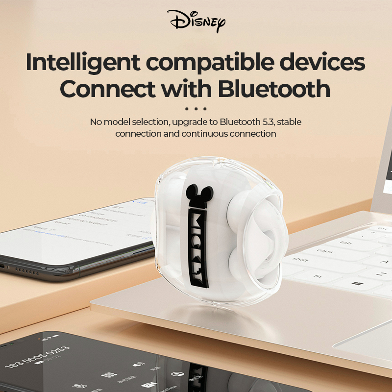 Tai Nghe Nhét Tai Không Dây Bluetooth 5.3 IPX7 Chống Nước Có Micro Disney Q52