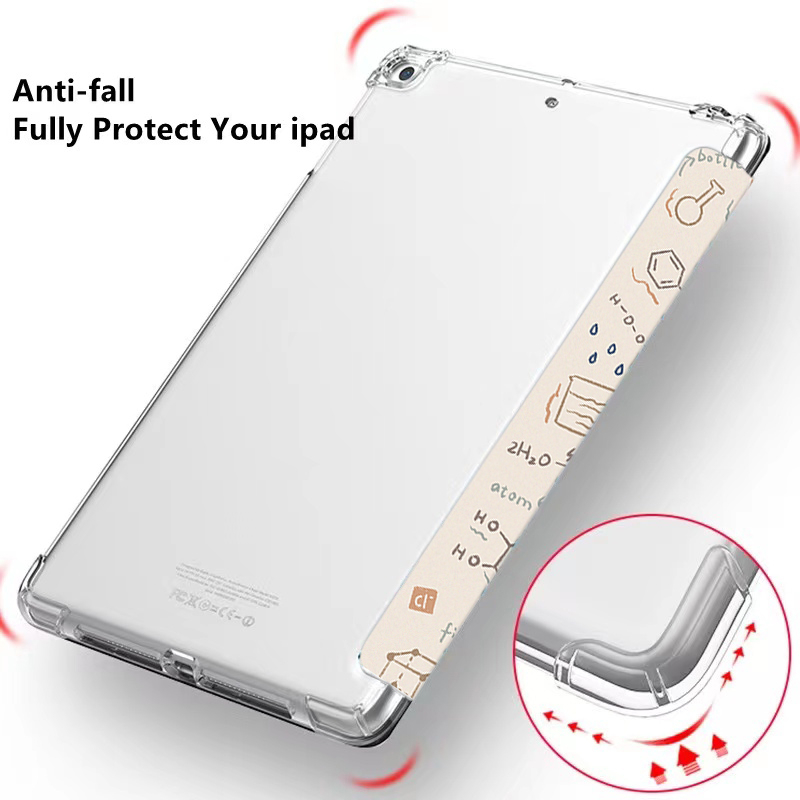Bao Da Máy Tính Bảng Có Ngăn Đựng Bút Cho Apple ipad Air 5 10.9 Air1 / 2 / 3 / 4 9.7 10.2inch 5th / 6th / 7th / 8th / 9th gen 2017 / 2018 / 2019 / 2020 / 2021 pro 11inch Mini4 / 15 / 13