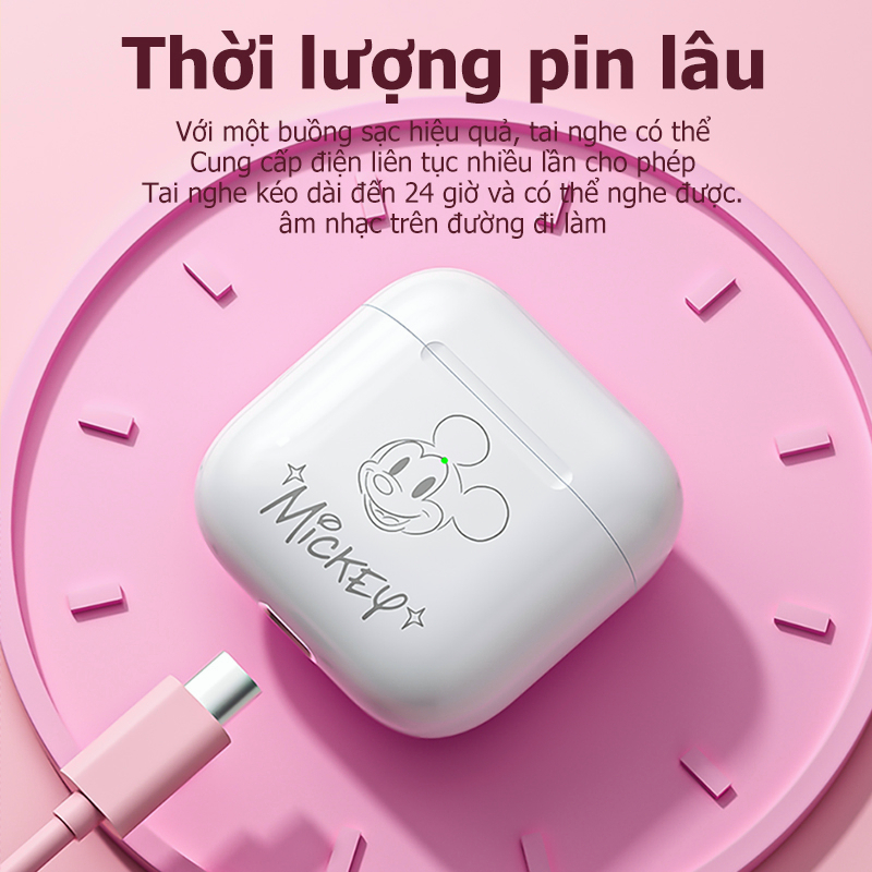 Disney FX-951B Bluetooth 5.2 TWS Tai nghe nhét tai không dây giảm tiếng ồn tiện lợi có micrô