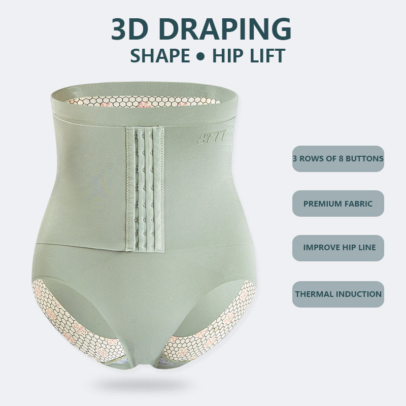 Flarixa Quần Lót Lưng Cao Định Hình Eo Không Đường May Plus Size Cho Nữ