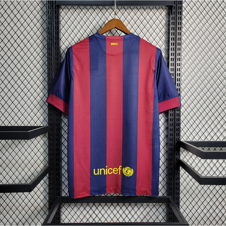 Bộ Quần Áo Đá Banh Đội Tuyển Barcelona Sân Nhà 2014 / 15 UCL Size S-2XL