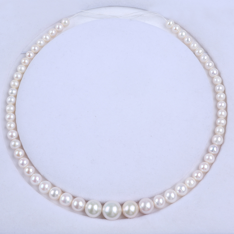 Vòng cổ Hạt Ngọc Trai Tròn 6-13mm Màu Sắc Nổi Bật