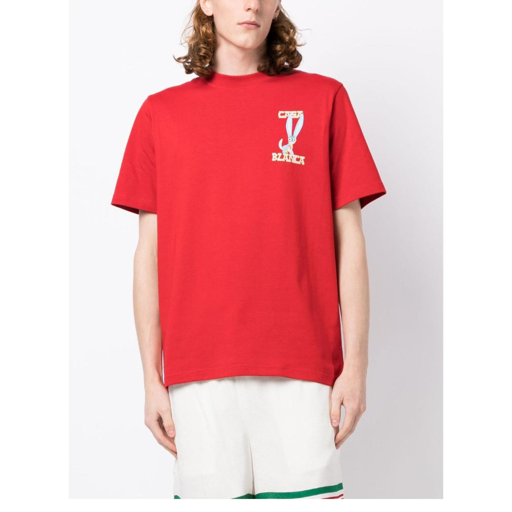 Áo Thun Cotton Ngắn Tay In Họa Tiết Casablanca Thời Trang Mùa Hè Mới Cho Nam