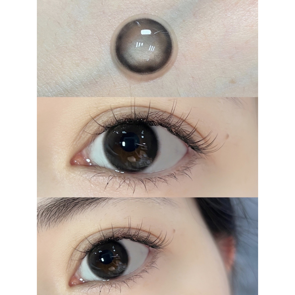 Set 2 Thấu Kính 4 Loại 0 ~ - 8.00  Màu Đen Tự Nhiên Thoải Mái Dễ Thương 14.2mm