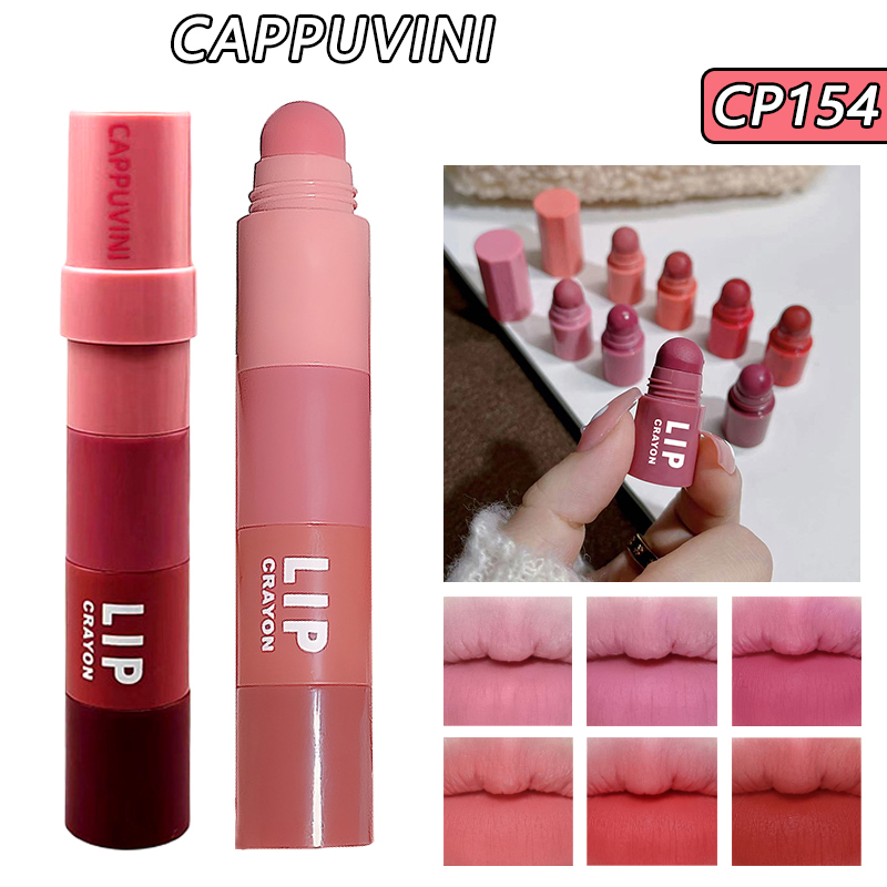 Cappuvini  Son Môi Màu Nhung Lì Trong Nước 1.2g * 4