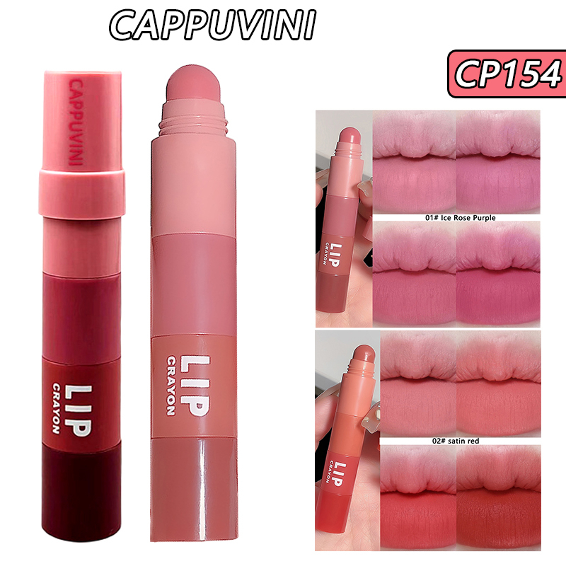 Cappuvini  Son Môi Màu Nhung Lì Trong Nước 1.2g * 4