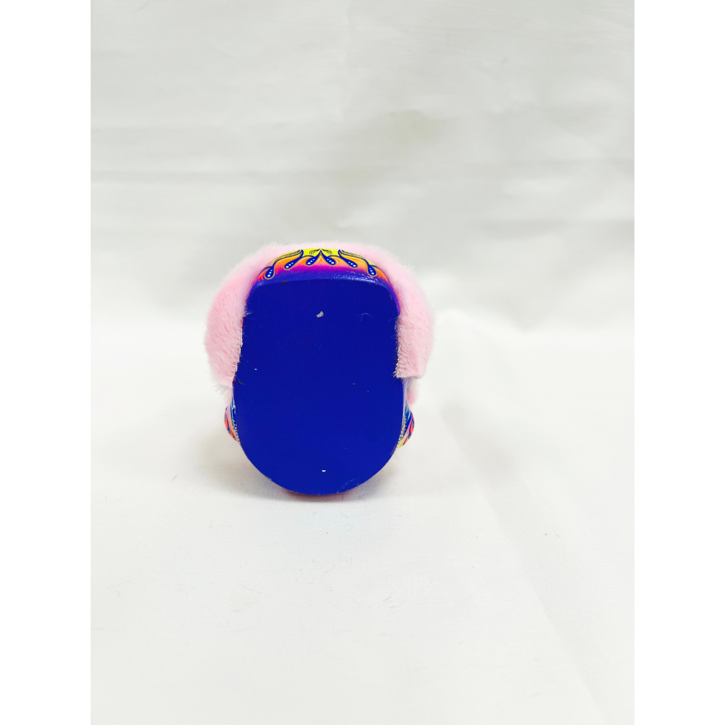 龙纹紫色粉毛 Tượng Sư Tử Bằng Nhựa Resin Thủ Công Dùng Trang Trí Xe Hơi Năm Mới