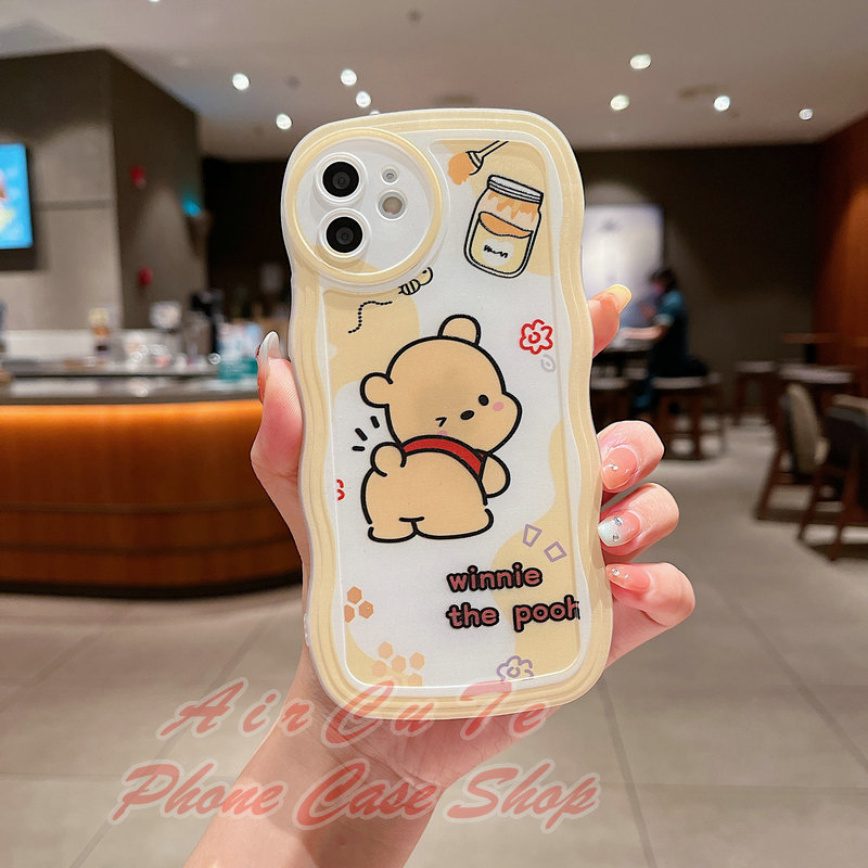 Ốp lưng OPPO A58 A57 A55 A54 A53 A38 A17 A17K A16 A16K A15 A15S A96 A95 A94 A93 A92 A83 A78 A77S A76 A74 A71 A52 A31 A12 A9 A7 A5 A5S A3S A1K 4G 5G 2020 2021 2022 2023 Wave Frame Dog Bear Pop-up Holder Soft Case