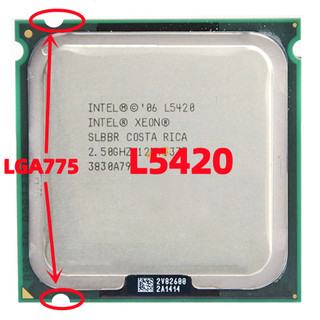 Bảng mạch chủ cpu yzx xeon l5420 lga 775 2.5ghz 12m 1333mhz cpu aqual to core 2 quad q9300 lga775