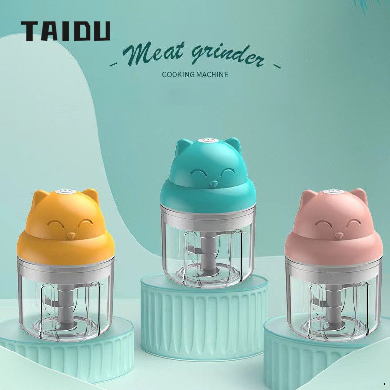 TAIDU Máy Nghiền Tỏi / Hành Tỏi / Thức Ăn Bằng Điện Tiện Dụng Cho Gia Đình