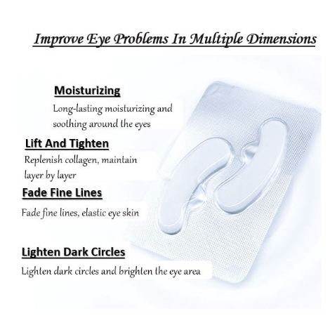 Set 5 Cặp Mặt Nạ Mắt Collagen Hyaluronic Acid Giảm Quầng Thâm Bọng Mắt Dưỡng Ẩm Làm Săn Chắc Da Chống Lão Hóa
