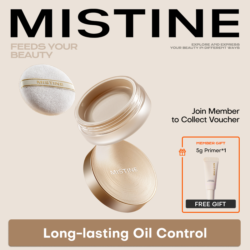 Phấn phủ MISTINE kiềm dầu lâu trôi không thấm nước 7.5g