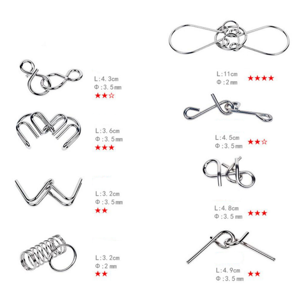 LAHOMIA Đồ Chơi Giáo Dục Cho Bé Tháo Gỡ Rối Dây Kim Loại Phong Cách Trung Hoa Độc Đáo Cho Người Lớn Và Trẻ Em