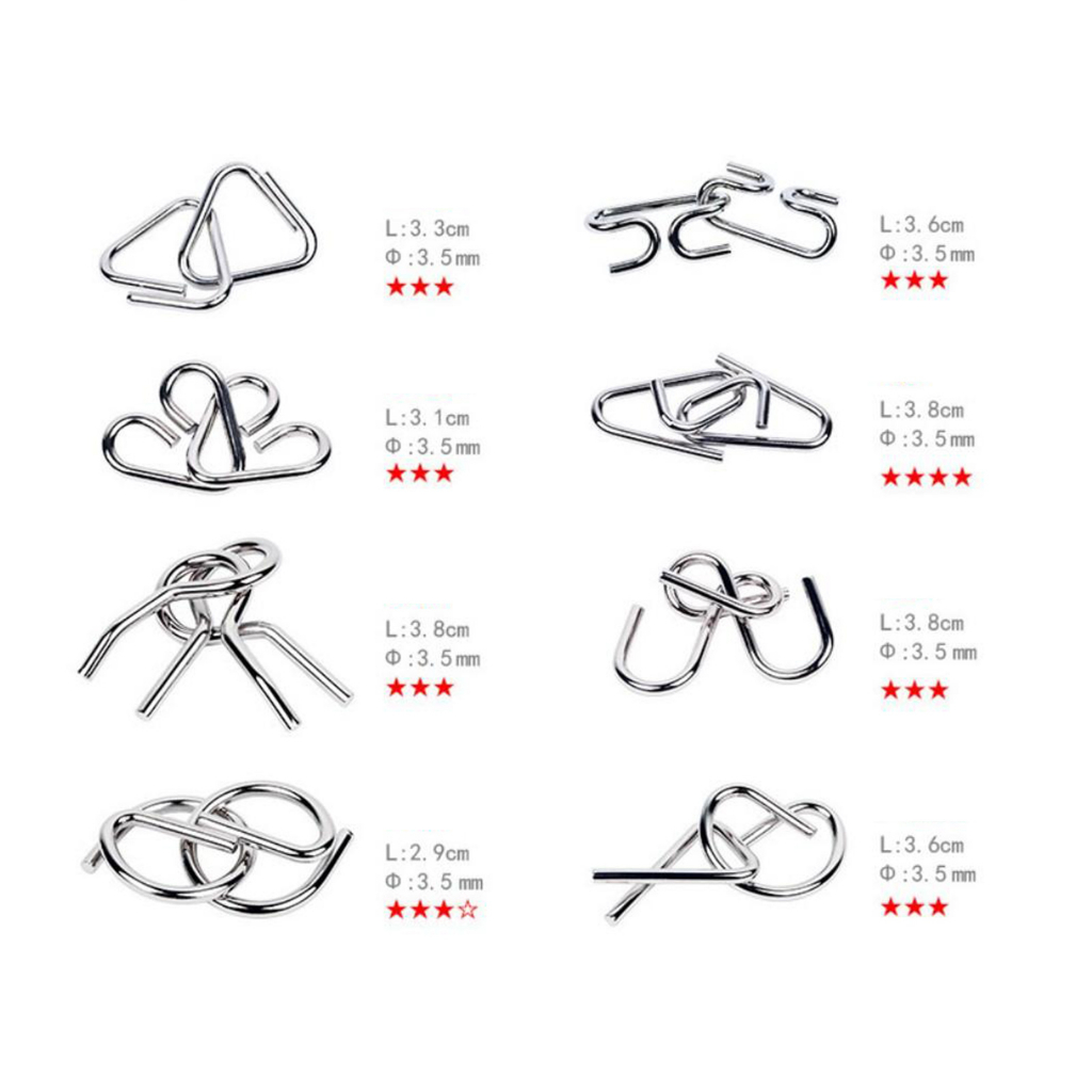 LAHOMIA Đồ Chơi Giáo Dục Cho Bé Tháo Gỡ Rối Dây Kim Loại Phong Cách Trung Hoa Độc Đáo Cho Người Lớn Và Trẻ Em